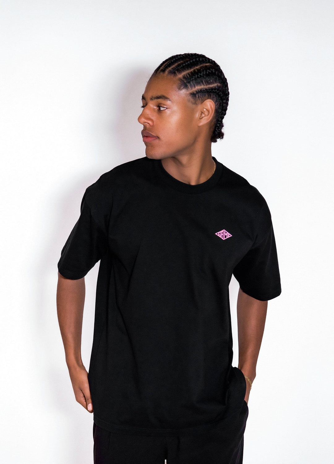 Flamingo groove black t-shirt