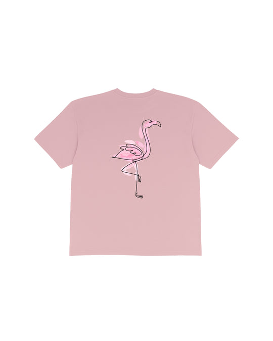 Lavender Flamingo Groove T-shirt pink