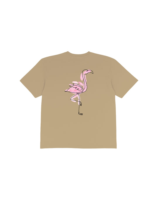 Sandy Flamingo Groove T-shirt pink