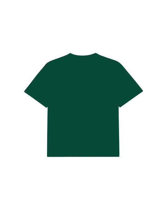 Dark green Flamingo Groove T-shirt pink