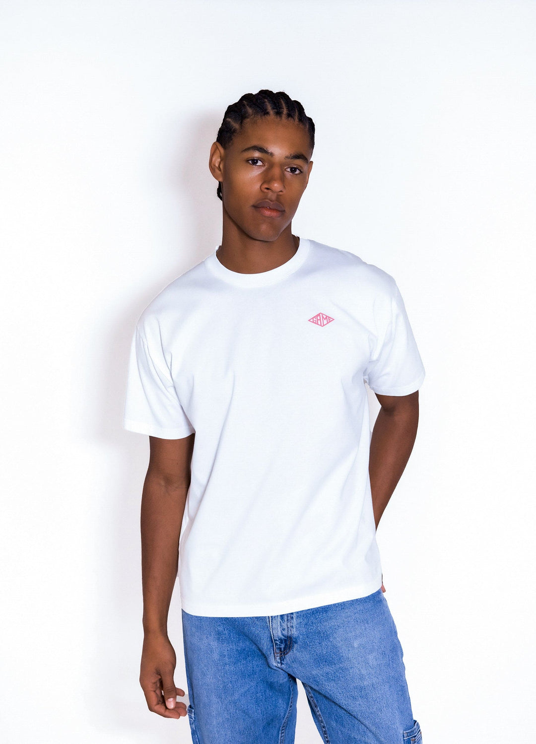 Dark green Flamingo Groove T-shirt pink