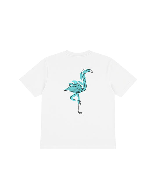 Flamingo Groove T-shirt turquoise